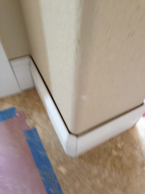 Trim work is really sloppy