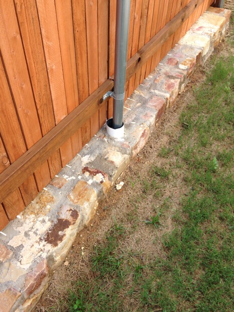 Fence is falling down