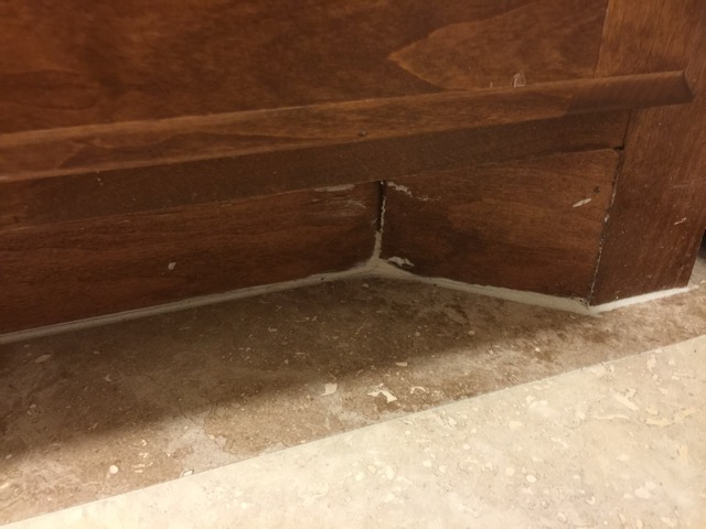 Tile grout everywhere